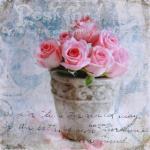 Obraz na plátne 28X28cm KVET v črepníku