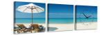 3 dielne obrazové hodiny, Beach, 35x105cm
