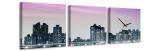 3 dielne obrazové hodiny, New York, 35x105cm