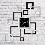 Nalepovacie nástenné hodiny, Rámiky, 55x62cm