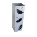 Stojan na dáždniky INVOTIS Square, strieborný