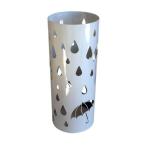 Stojan na dáždniky INVOTIS Round, biely