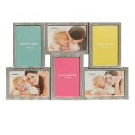 Šedý multirám na 6 fotiek, 47cm