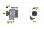 BOSCH Alternátor 0986049540