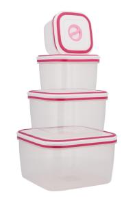 8-dielna sada úložných boxov- 4 dózy s 4 vrchnákmi, Kinghoff