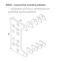KZ - Nastaviteľná montážna podložka k závesu K8060