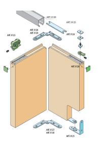SC - POSUVNÝ SYSTÉM 100 FOLDING DOOR 60 KG SC – systém 100 FOLDING DOOR pre zalamovacie dvere 2000/60 40mm