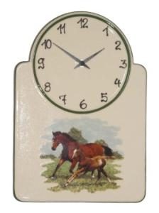 Nástenné keramické hodiny Terra-Keramik tk021, 31cm