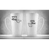 Hrnčeky pre páry Latte, She`s mine, 2ks x 450ml