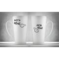 Hrnčeky pre páry Latte, She`s mine, 2ks x 450ml