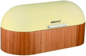 Chlebník Kinghoff design, béžový, 39cm