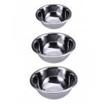 3-dielná sada misiek,  nerezové SET, Renberg O 24 / 19,7