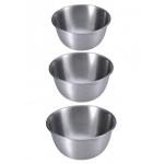 3-dielná sada misiek z nerezovej ocele, Renberg 25,5 / 21,6 / 17 cm