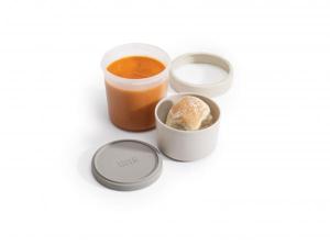 Soup pot JOSEPH JOSEPH GoEat ™, 300/600 ml, sivý