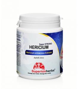 Hericium, Levia hriva - Superionherbs, 90 kps x 500 mg, extrakt 40 % polysacharidov