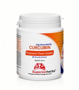 Curcumin Phytosome 90 kps - Superionherbs, Kurkumín s vysokou vstrebateľnosťou