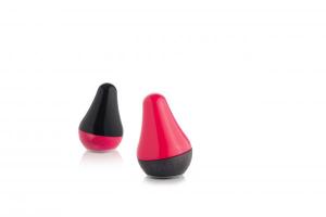 Dvojica mlynčekov na soľ / korenie FINUM Switch My Look ™, čierny / červený