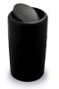 Odpadkový kôš Qualy Capsule Flip, čierny