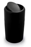 Odpadkový kôš Qualy Capsule Flip, čierny