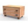 Praktická masívna komoda K2Z, BUK prírodný