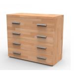 Masívna komoda N4Z, BUK prírodný