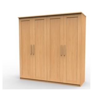 Praktická skriňa z masívu Petra - P4DDDD, BUK prírodný