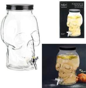 Nádoba na vodu s kohútikom Lebka KA2556, 3 l