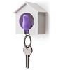Vešiačik na kľúče Qualy Sparrow, biela búdka / fialový vtáčik
