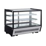 Hranatá stolová vitrína 130l