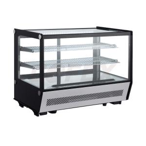 Hranatá stolová vitrína 130l