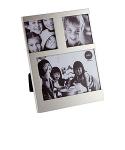 Stolný fotorámik Balvi Dijon, 1x 10x10cm / 2x 7,7x7,7cm, strieborný