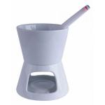4 dielná sada na fondue keramická, syrové fondue/ čokoládové fondue