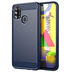 Zadný kryt Carbon modrý – Samsung Galaxy M21