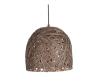 Závesná lampa Leitmotiv Nest cone medium dark brown, 30cm