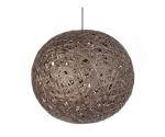 Závesná lampa Leitmotiv Nest round large dark brown, 50cm