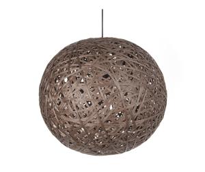 Závesná lampa Leitmotiv Nest round large dark brown, 50cm