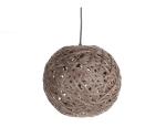 Závesná lampa Leitmotiv Nest round medium dark brown, 30cm