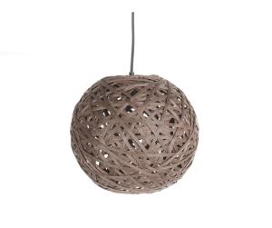 Závesná lampa Leitmotiv Nest round medium dark brown, 30cm