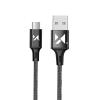 Dátový kábel Wozinsky WUC-M2B micro USB 2,4A 2m čierny