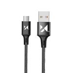 Dátový kábel Wozinsky WUC-M2B micro USB 2,4A 2m čierny