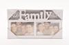 Fotorám na 2 fotky, Family biely, 32x18cm