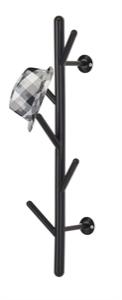 Nástenný vešiak - čierny, 63cm