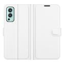 Peňaženkové puzdro Litchi biele – OnePlus Nord 2 5G