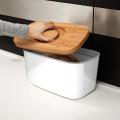 Chlebník JOSEPH JOSEPH Steel Bread Bin, biely