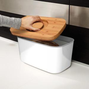 Chlebník JOSEPH JOSEPH Steel Bread Bin, biely