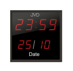 Digitálne nástenné hodiny JVD DH41, 28cm