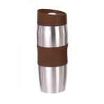 Termohrnček Bergner, 380 ml z nerezovej ocele, hnedý