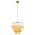 Závesný luster Alfa 12674 bielo-oranžová