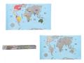 Stieracia mapa sveta 88x52 cm