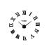 3D Nalepovacie hodiny DIY Clock Roma C2, čierne 90-130cm